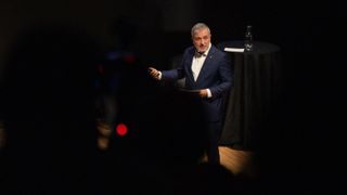 Jaume Collboni durante el acto 'l'alcalde respond' 2026