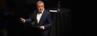 Jaume Collboni durante el acto 'l'alcalde respond' 2026