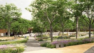 Render del nuevo 'pulmón verde' de Sant Martí