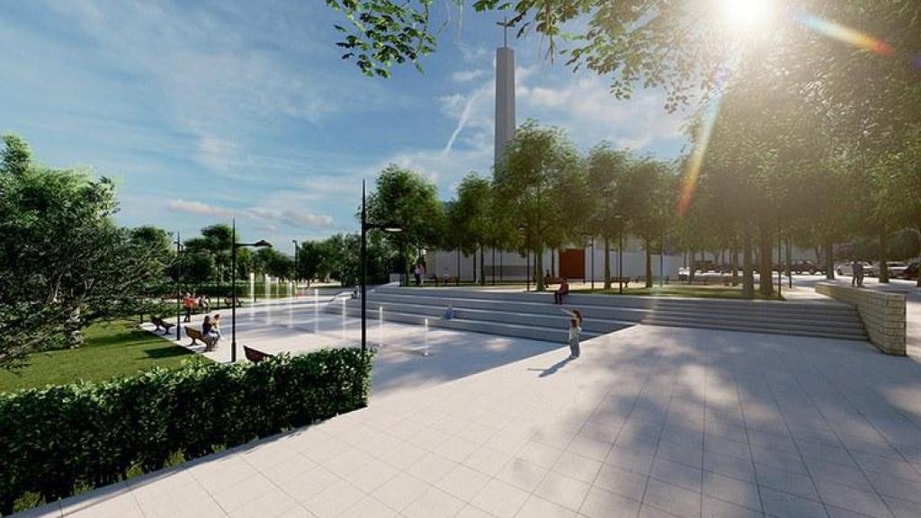 Render de la futura plaça de la Democràcia de Castelldefels