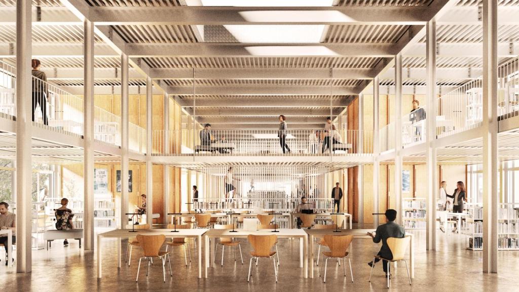 Render de la futura biblioteca Gabriel García Márquez