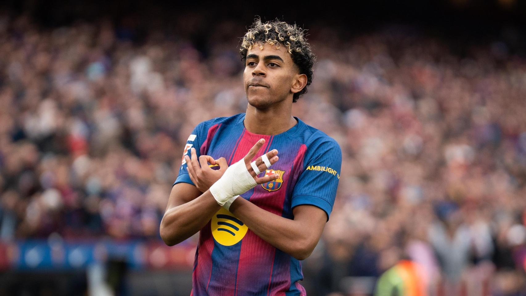 Lamine Yamal en el Spotify Camp Nou