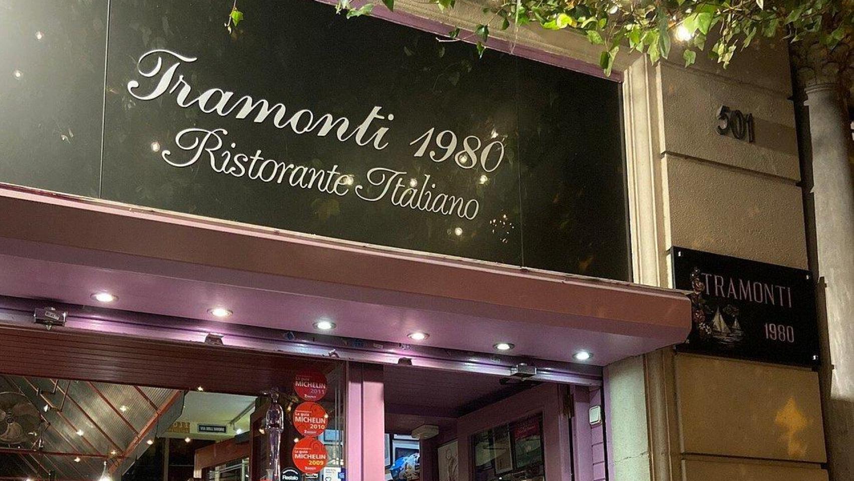 El restaurante Tramonti en una imagen de archivo en Barcelona