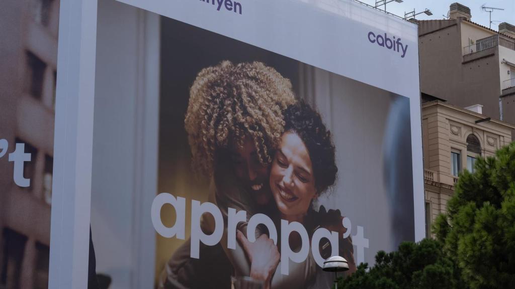Cartell publicitari de Cabify a Barcelona