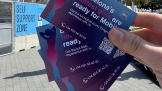 Flayers de la contra campaña publicitaria del MWC