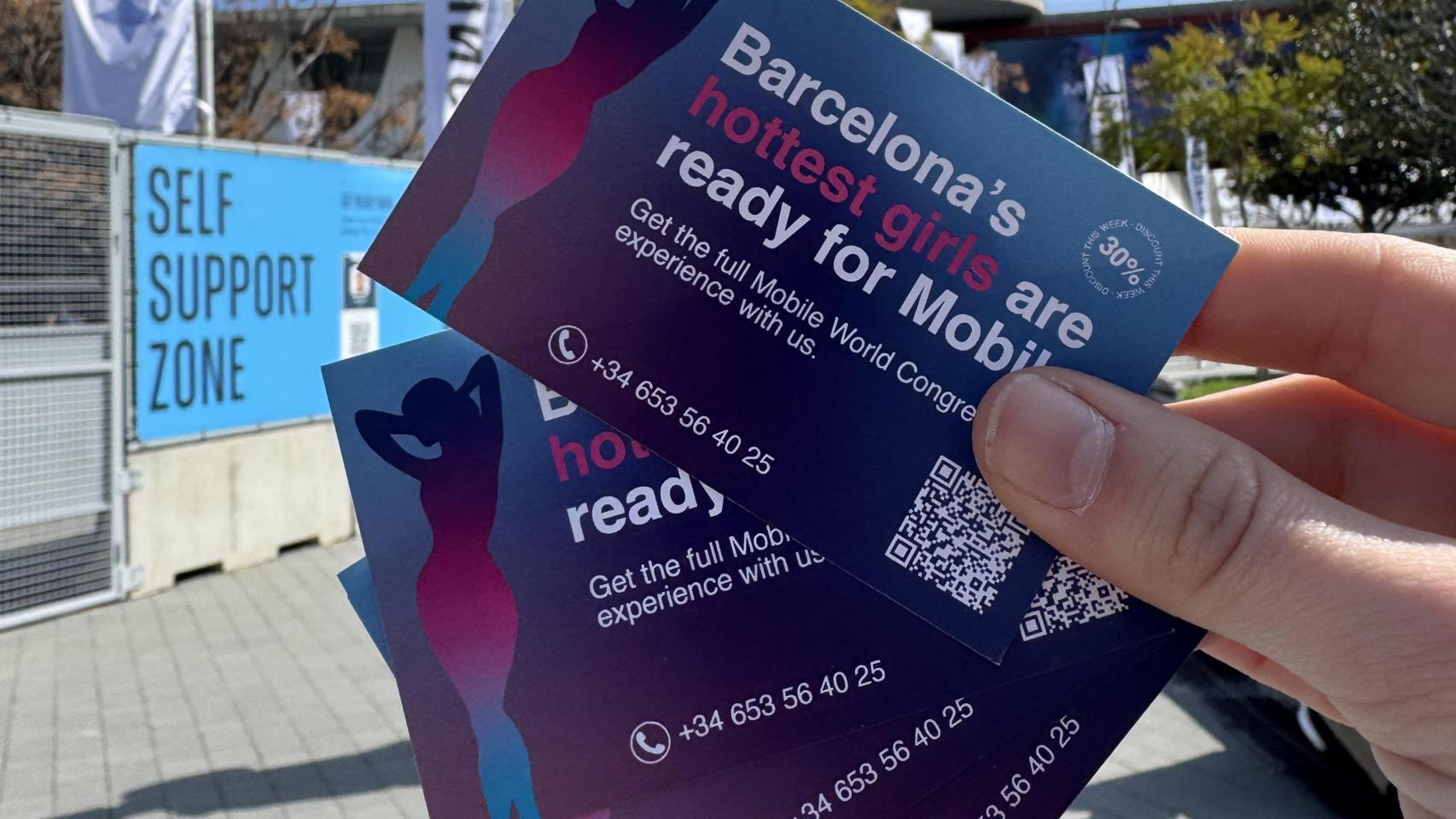 Flayers de la contra campaña publicitaria del MWC