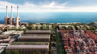 Render de la futura zona de Inditex y las Tres Chimeneas