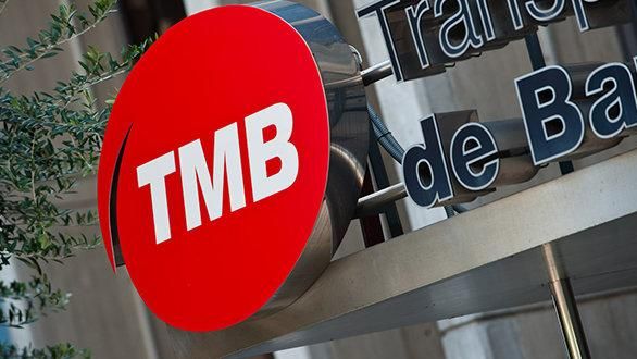 El  logo de TMB en una imagen de archivo