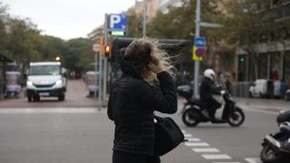Un día de viento en Barcelona