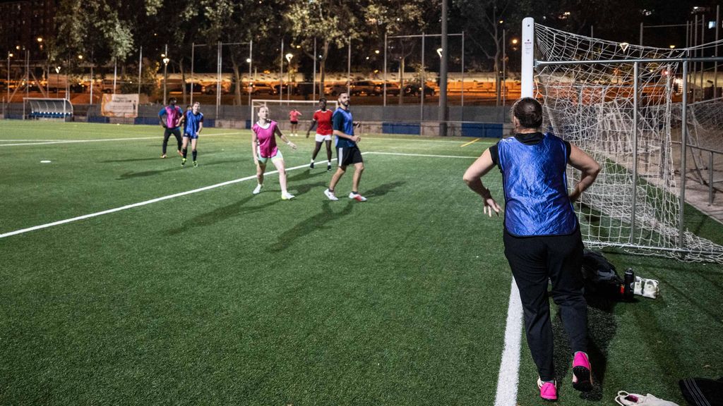 Jugadores durant un entrenament de Street Soccer