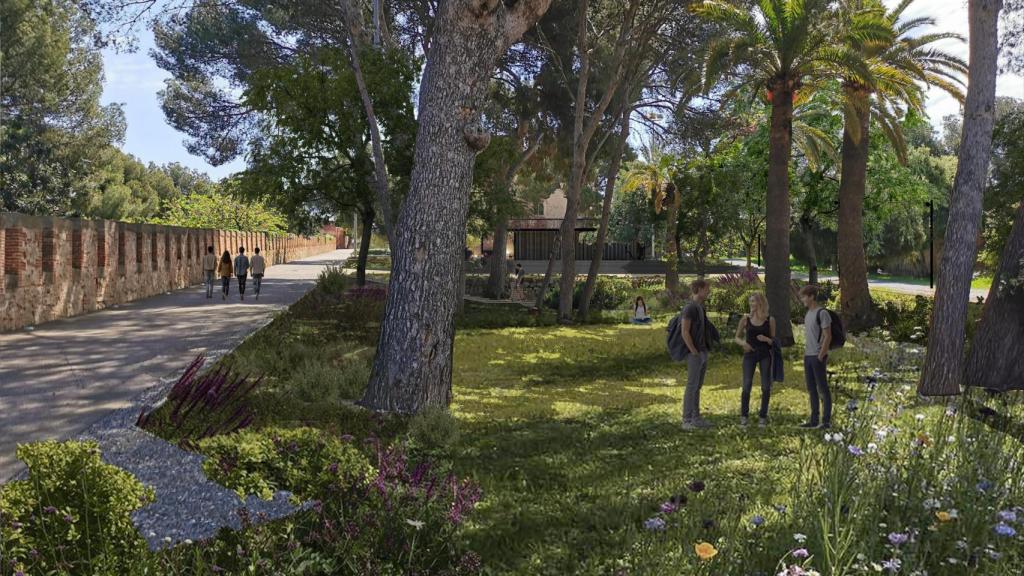Render dels futurs jardins del Castell