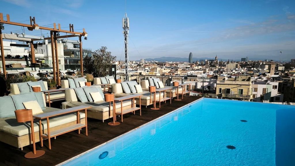 La terrassa del Grand Hotel Central