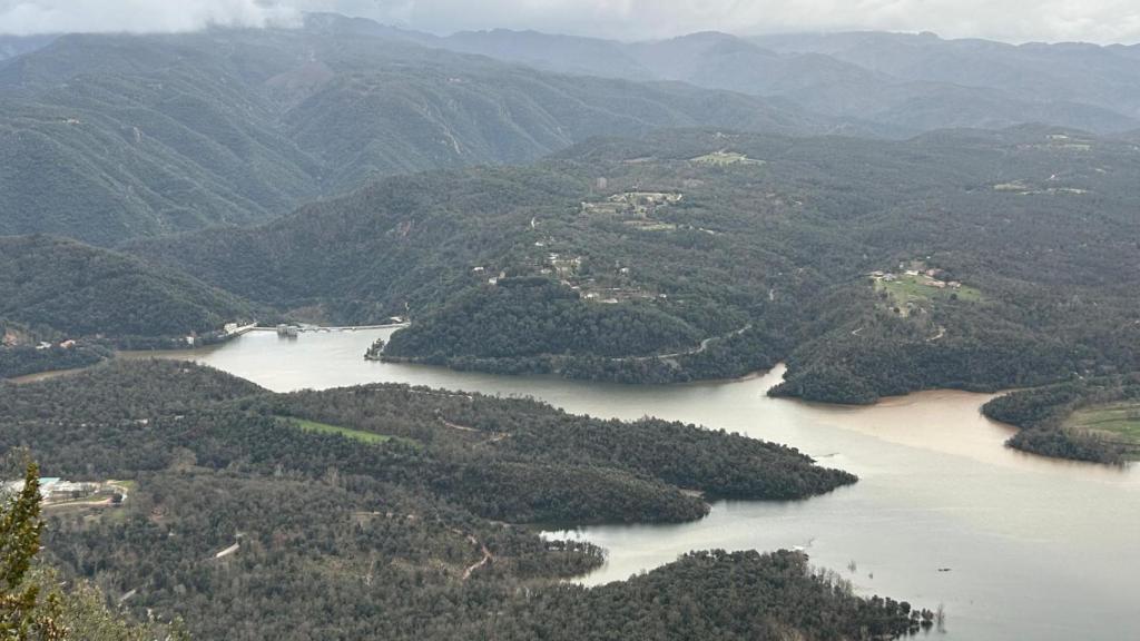 El pantà de Sau, a 7 de març de 2026
