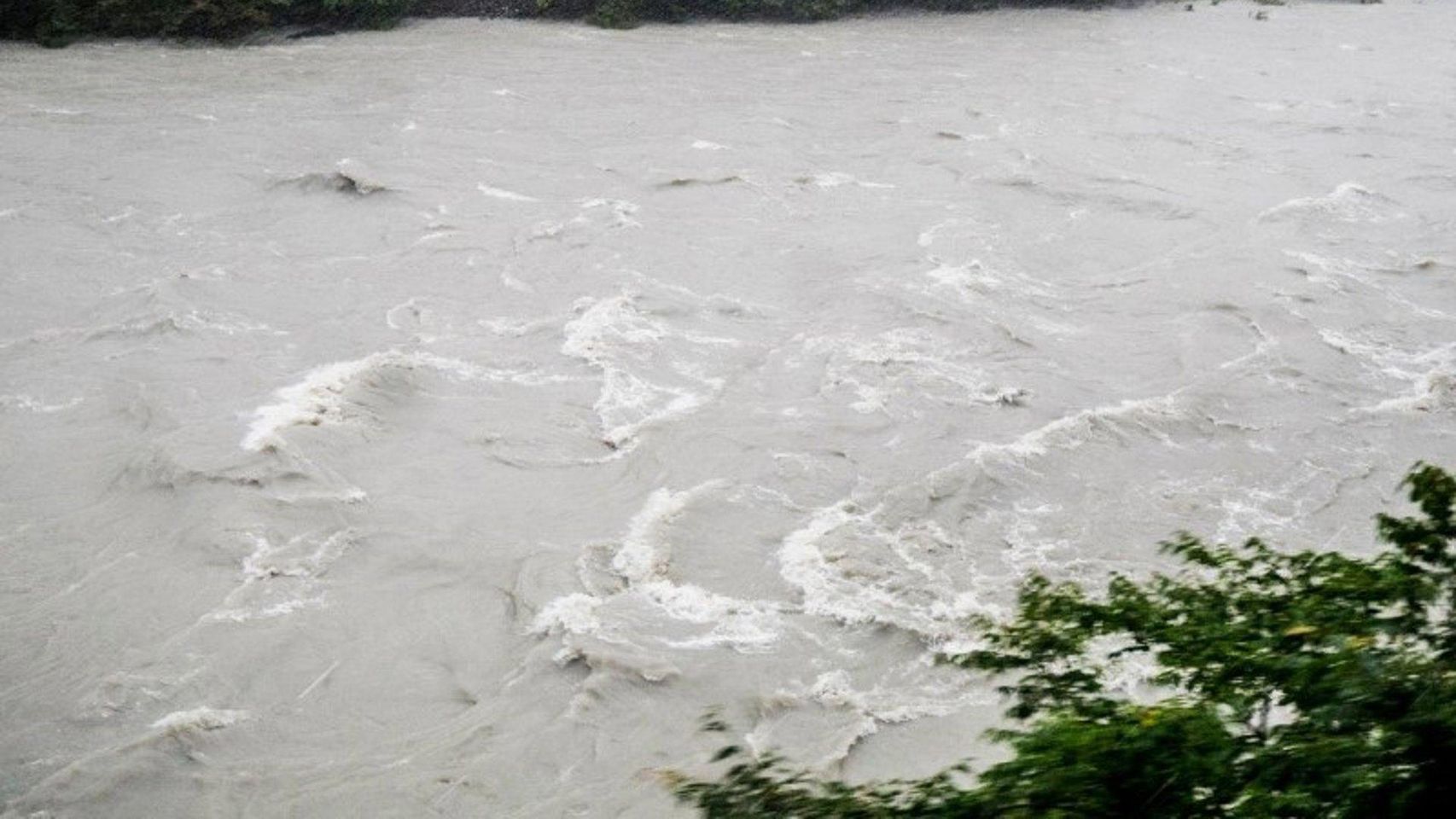 Caudal de un río ante el episodio de lluvias