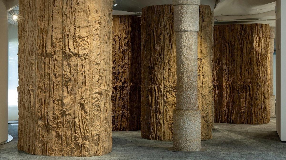Interior de La Pedrera, durante una exposición
