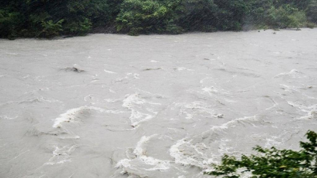 Caudal de un río ante el episodio de lluvias
