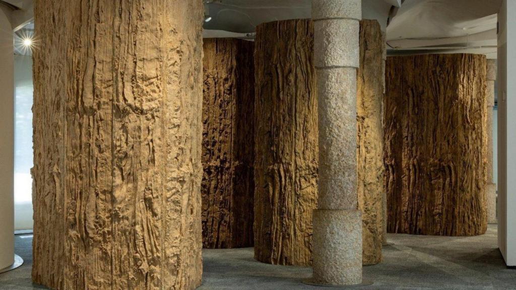 Interior de La Pedrera, durante una exposición