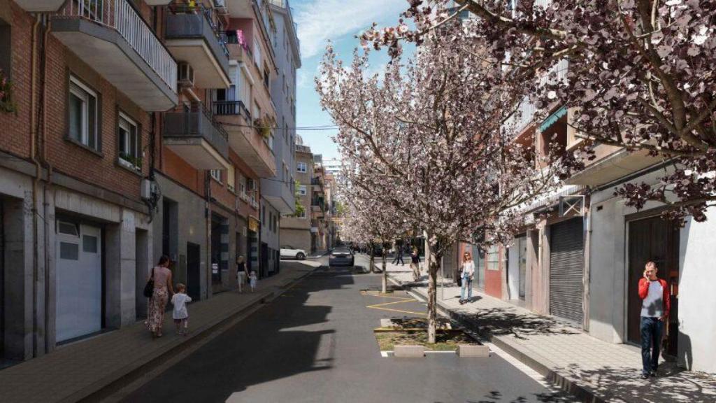 Render de les obres del carrer de La Prosperitat