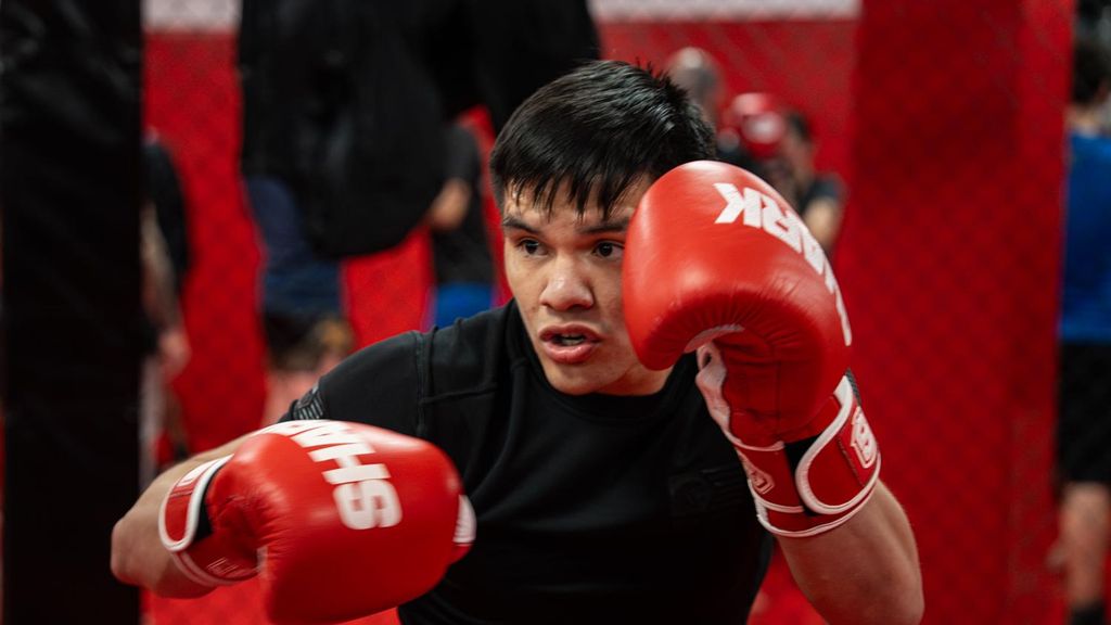 Rodrigo Rivoin, lluitador de MMA durant la seva entrevista amb Metròpoli