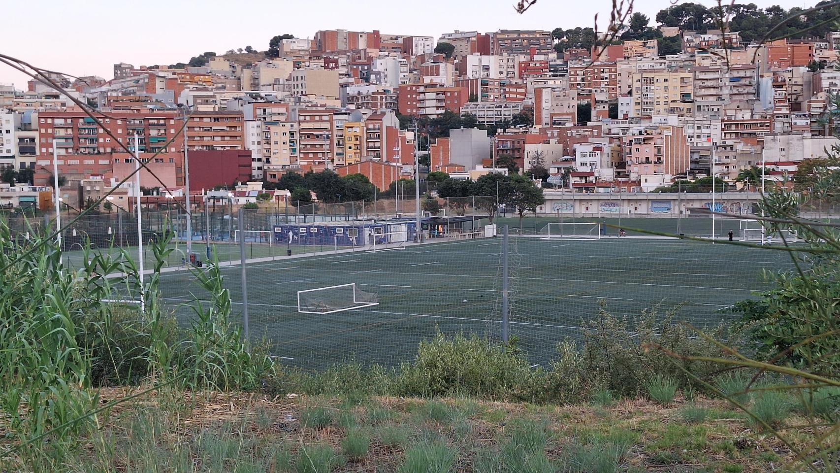 El campo de la Teixonera de Barcelona en una imagen de archivo