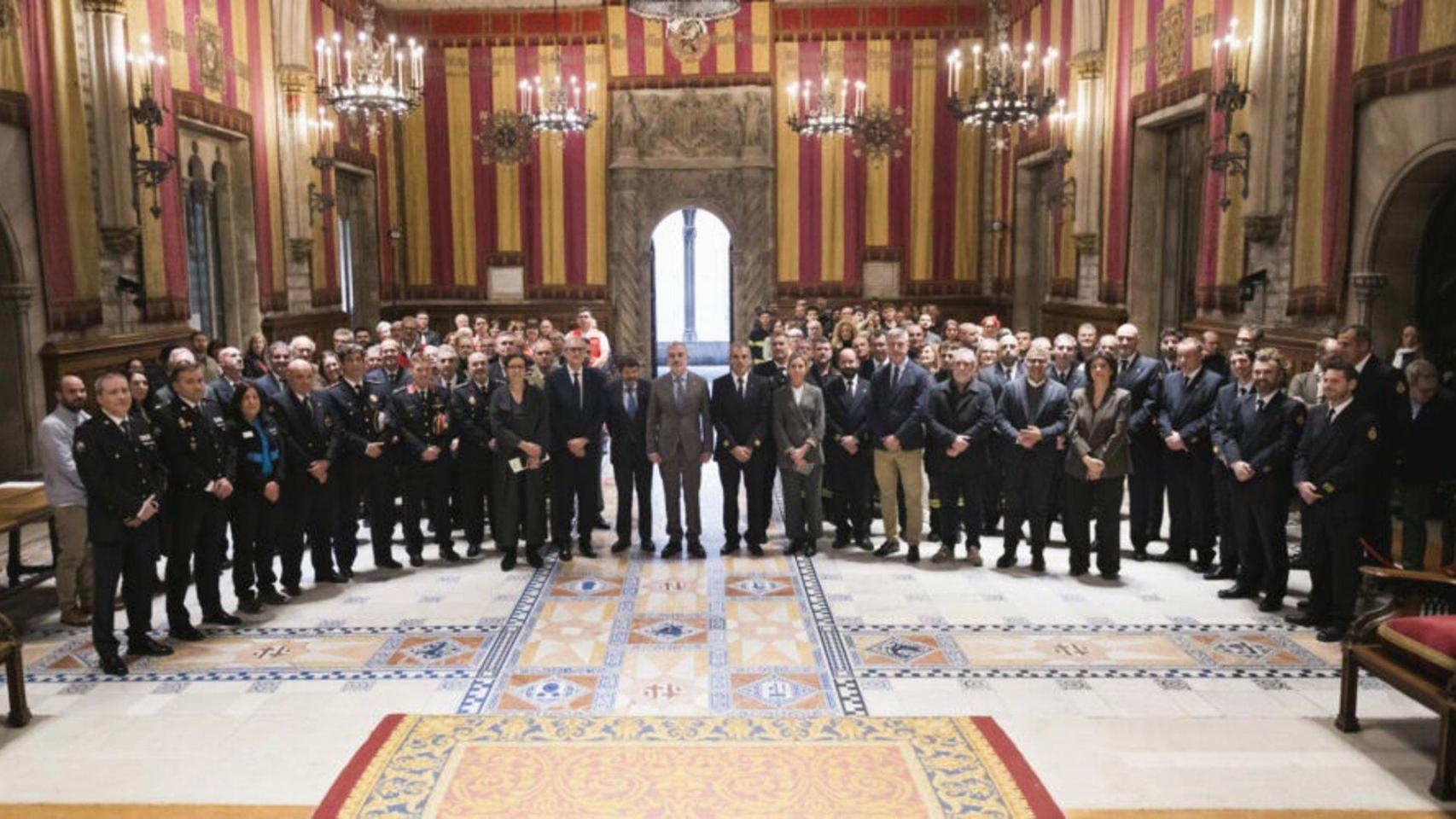 Entrega de las Genoveves a los Bombers de Barcelona