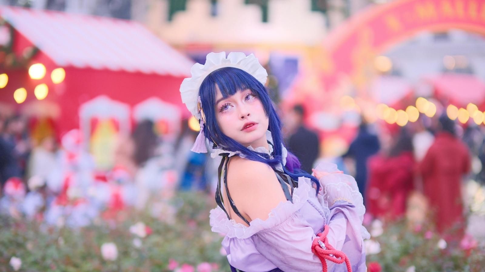 Mujer disfrazada en una edición anterior del Sakura Fest en Gavà