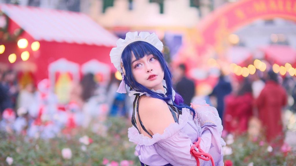 Mujer disfrazada en una edición anterior del Sakura Fest en Gavà