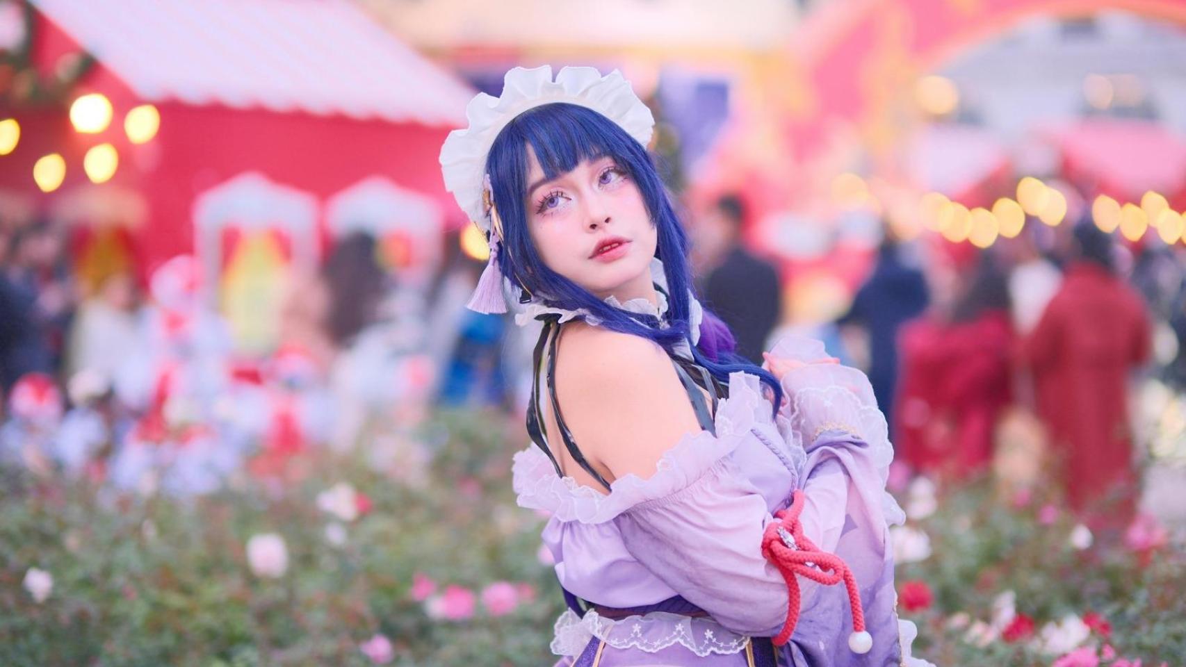 Mujer disfrazada en una edición anterior del Sakura Fest en Gavà
