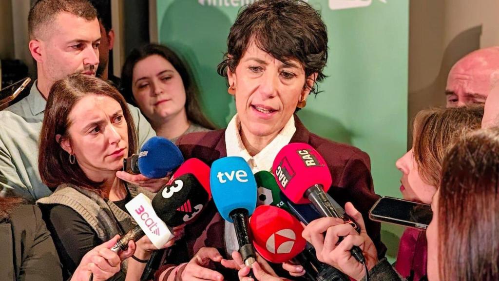 Saiz durante las declaraciones a la prensa