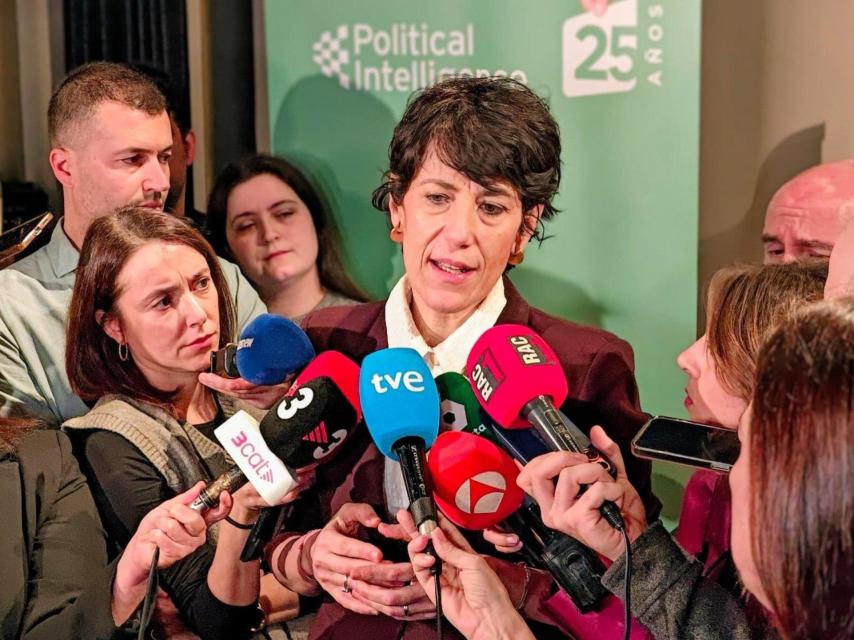 Saiz durante las declaraciones a la prensa
