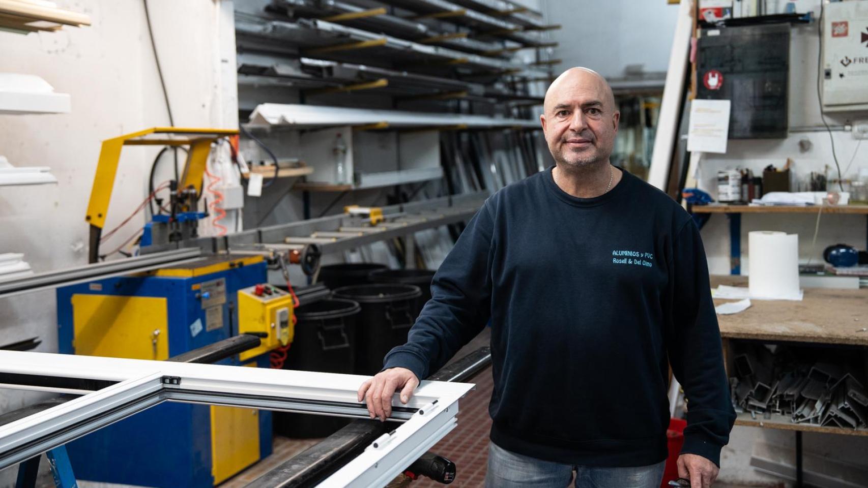 Ignacio del Olmo, carpinterio de Barcelona en el taller Rosell & Del Olmo