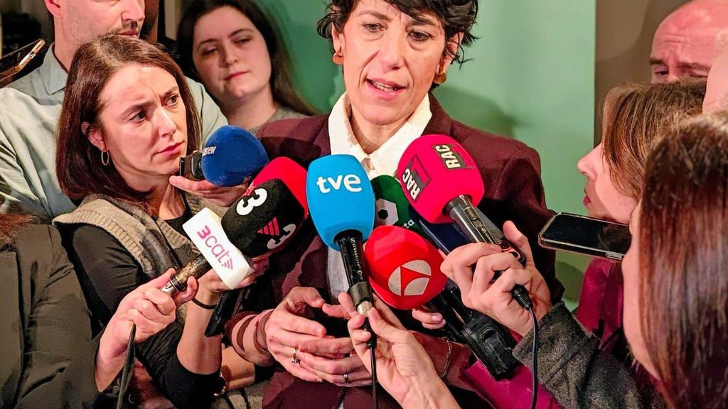 Saiz durante las declaraciones a la prensa