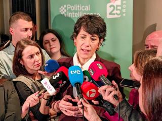 Saiz durante las declaraciones a la prensa