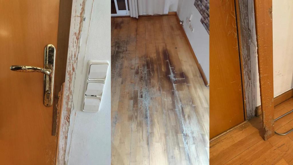 Fotografías del piso de Jordi en L'Hospitalet tras recuperarlo