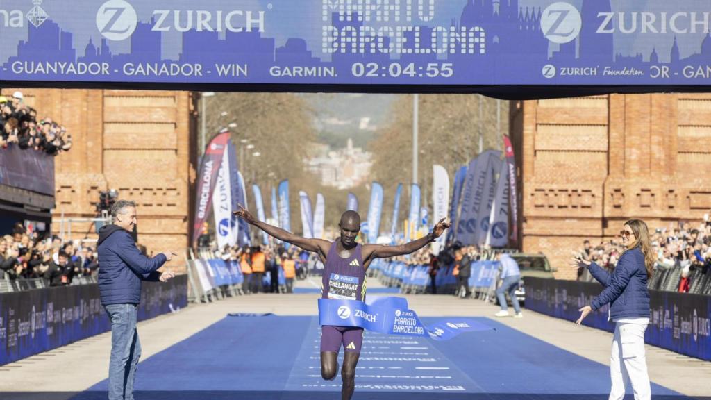 El ganador masculino de la Marató de Barcelona 2026, Abel Chelangat