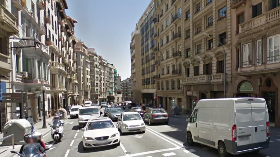 La calle Balmes de Barcelona a la altura de la ronda General Mitre
