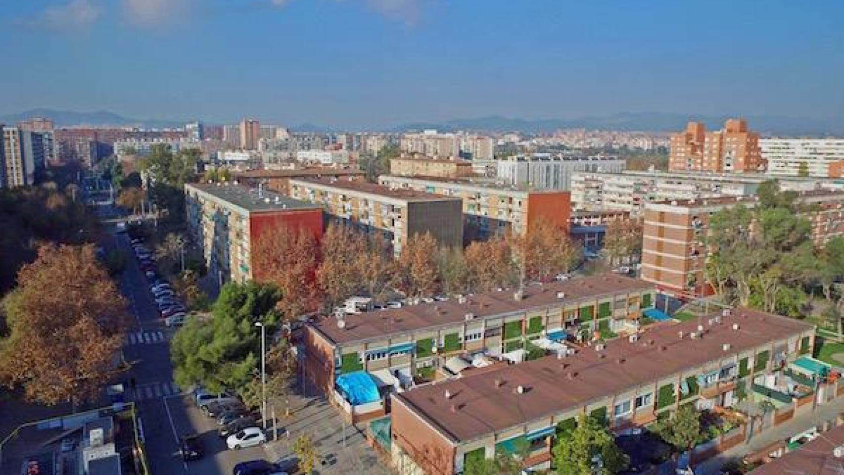 Imagen panorámica del barrio El Besòs i el Maresme de Barcelona