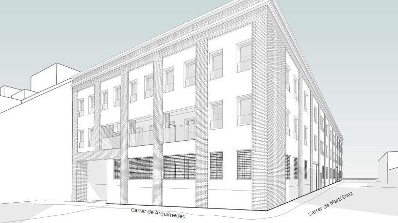 Render del nou edifici a la fàbrica Pefasa de Terrassa