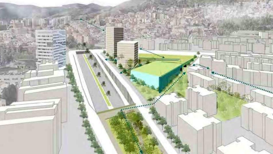 Render del futuro 'triángulo de Aiguablava'