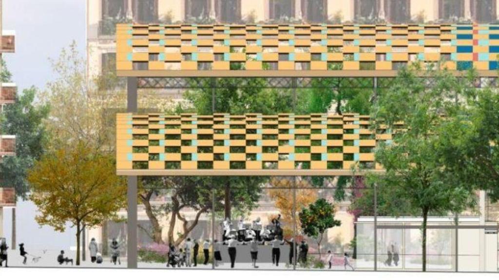 Render del Mercat de l'Abaceria