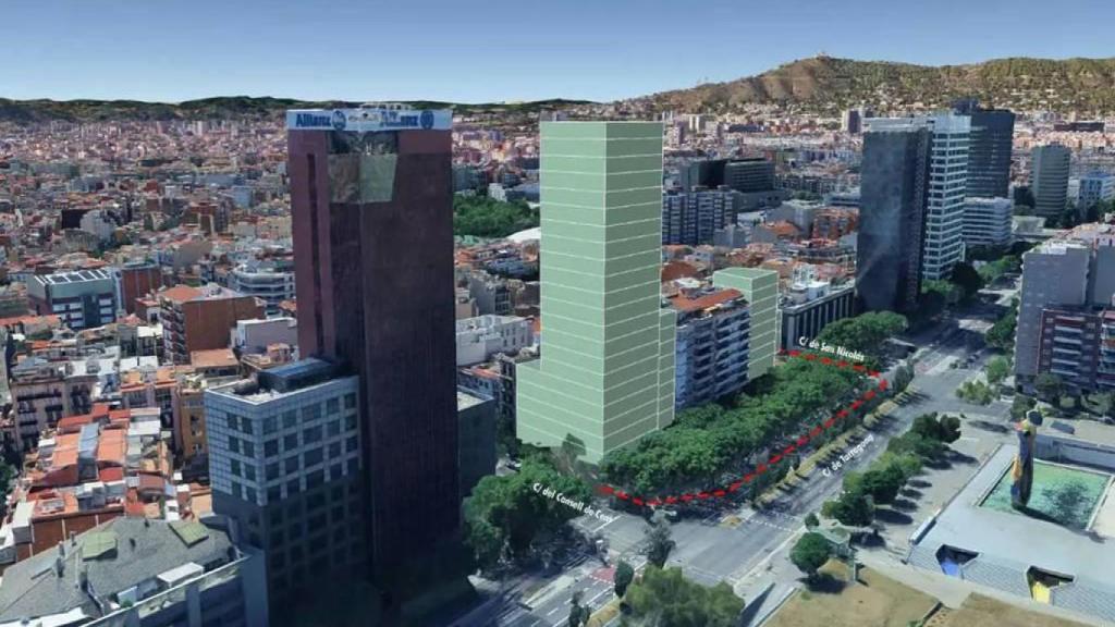 Render de los edificios que se construirán en la calle Tarragona