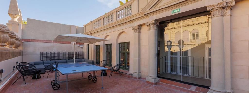 La terraza del edificio Casal del Metge de Barcelona