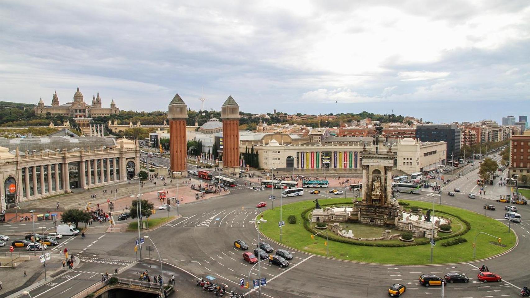 Vista aérea de Plaza de España