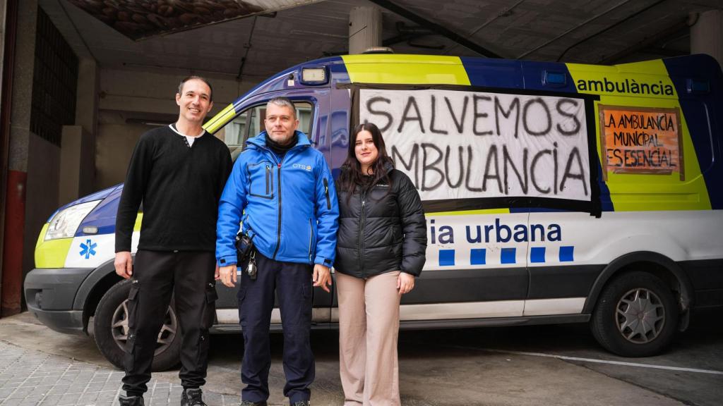 Trabajadores afectados del Consorci de Transport Sanitari (CTS) Girona