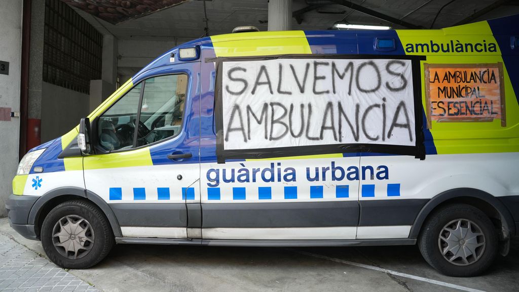 L'ambulància de la Guàrdia Urbana de L'Hospitalet