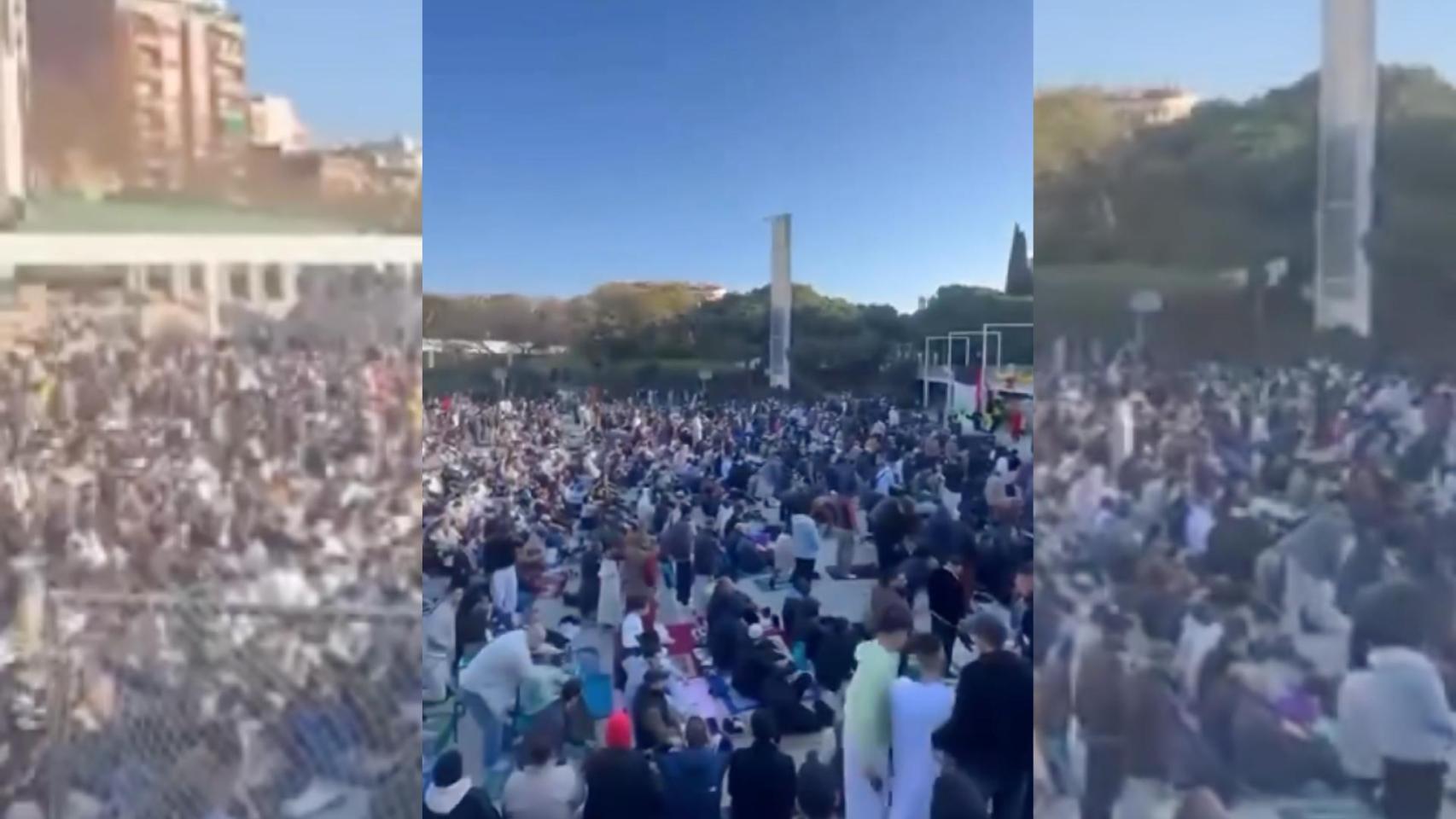 Cientos de musulmanes despiden el Ramadán en el Clot