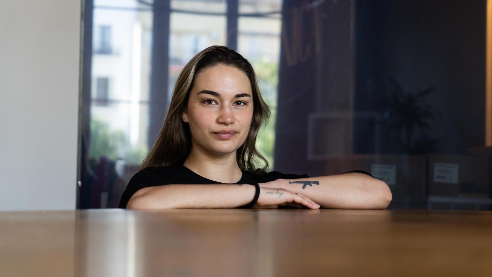 Tania Álvarez durante su entrevista con Metrópoli