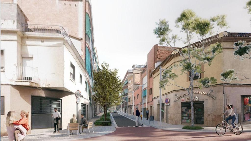 Render de la calle Torras i Bages en Santa Coloma
