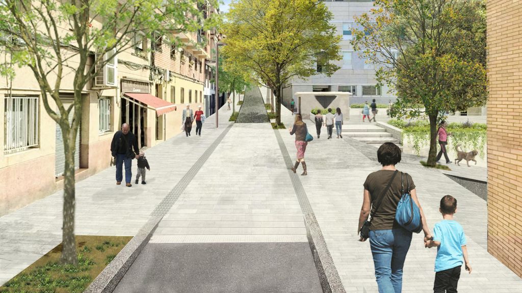 Render de la nueva calle Perú de Santa Coloma
