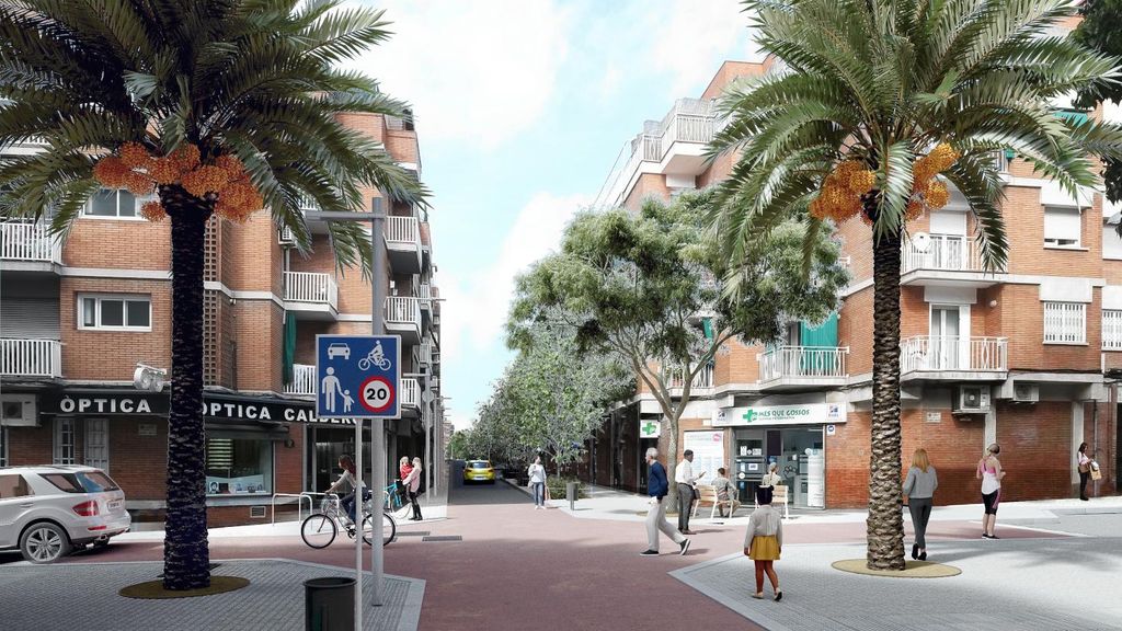 Render del nou carrer Sant Carles a Santa Coloma